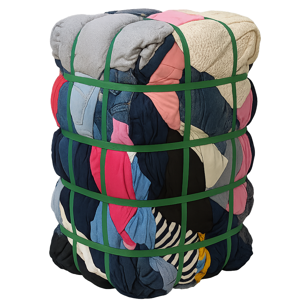 Lavado de fardo de ropa usada