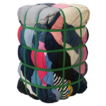 Lavado de fardo de ropa usada